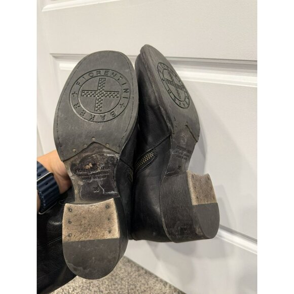 Fiorentini Baker Black Leather Calf Zippered Boots Size 36 - Picture 3 of 5